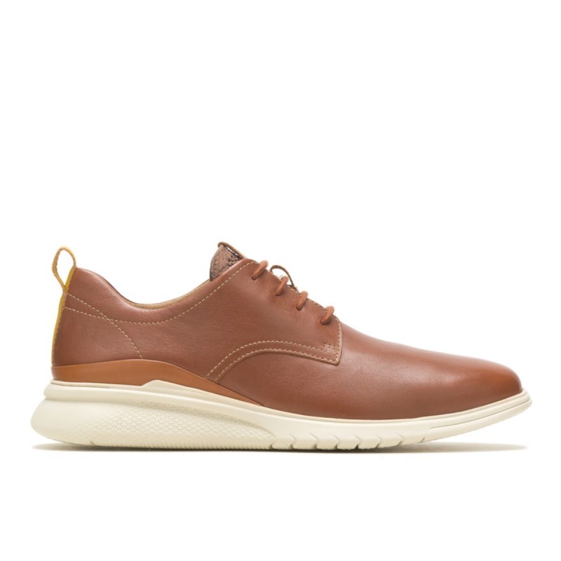 Men's Advance Lace Up Oxford Hush Puppies Cognac Leather