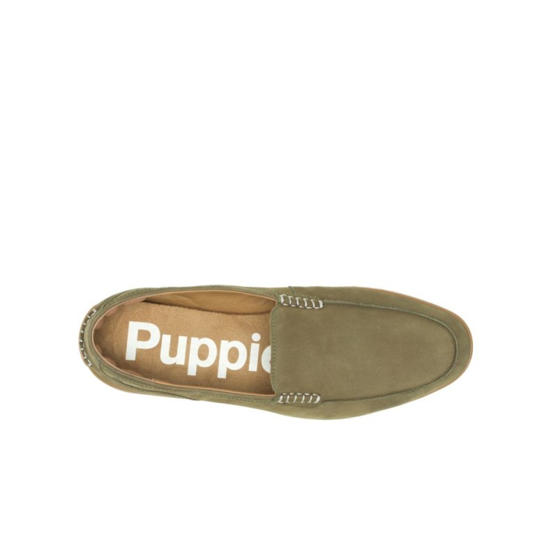 Men's Finley Loafer Hush Puppies Olive Nubuck
